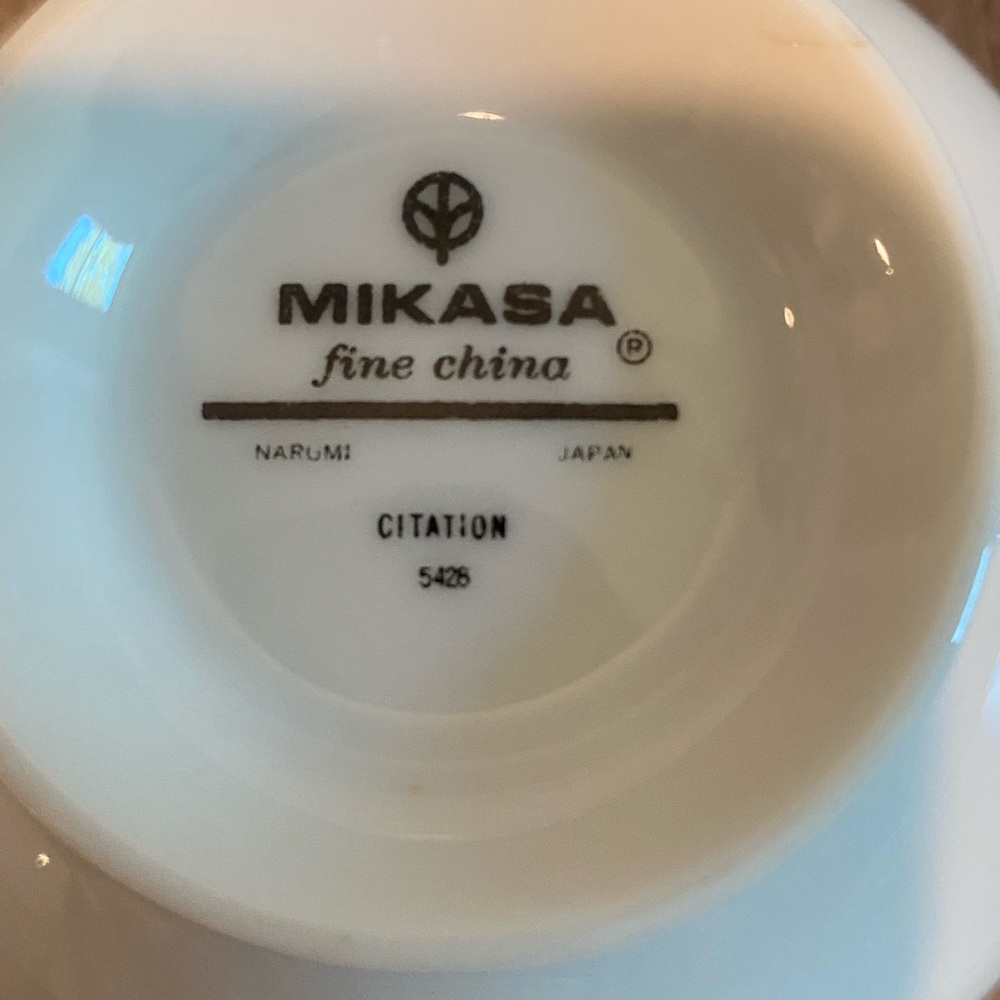 Mikasa Citation Set of 4 Cups and Saucers Set Fine China - Picture 11 of 11